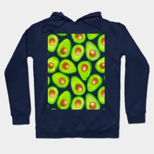 Avocado slices watercolor Hoodie